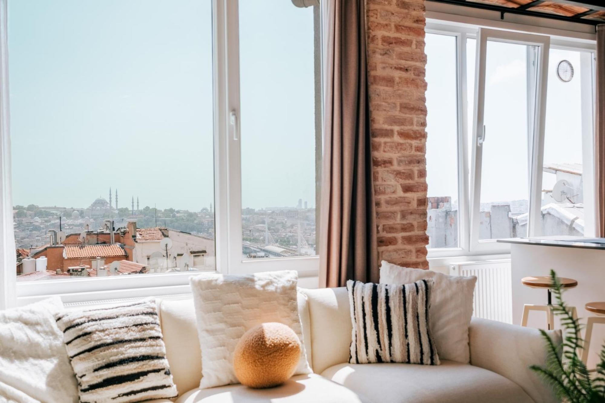 Flat W City View Near Galata Tower In Istiklal Ave Apartment Istanbul Exterior foto